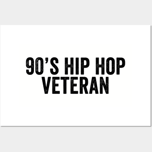 Vintage 90's Hip Hop Veteran Black Posters and Art